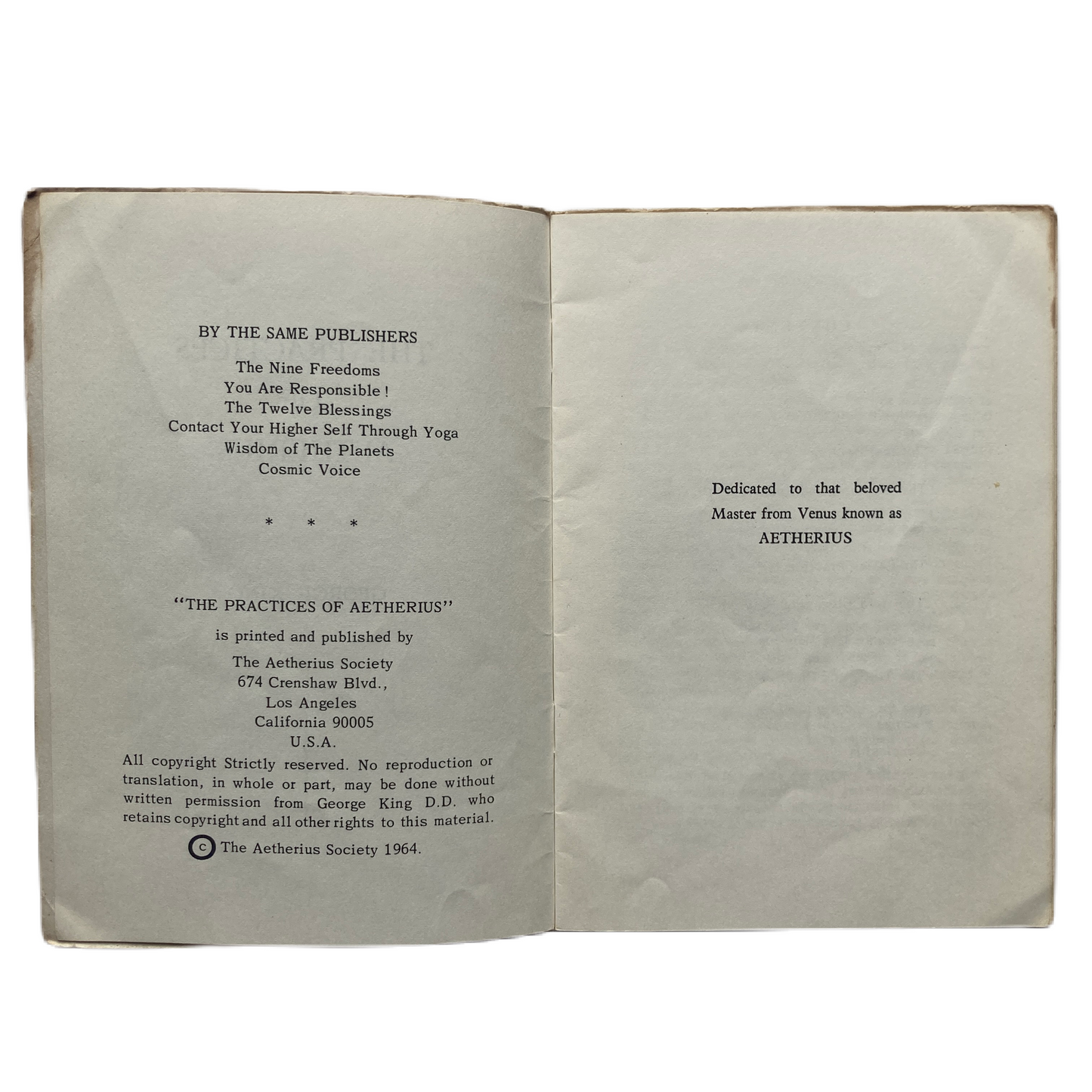 The Practices of Aetherius - George King