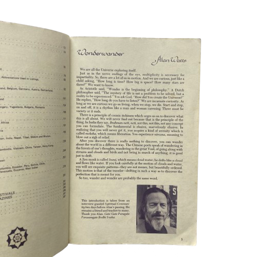 A Pilgrim’s Guide to Planet Earth - Traveller’s Handbook & Spiritual Directory by W. Simons (Editor) & Alan Watts (Introduction)