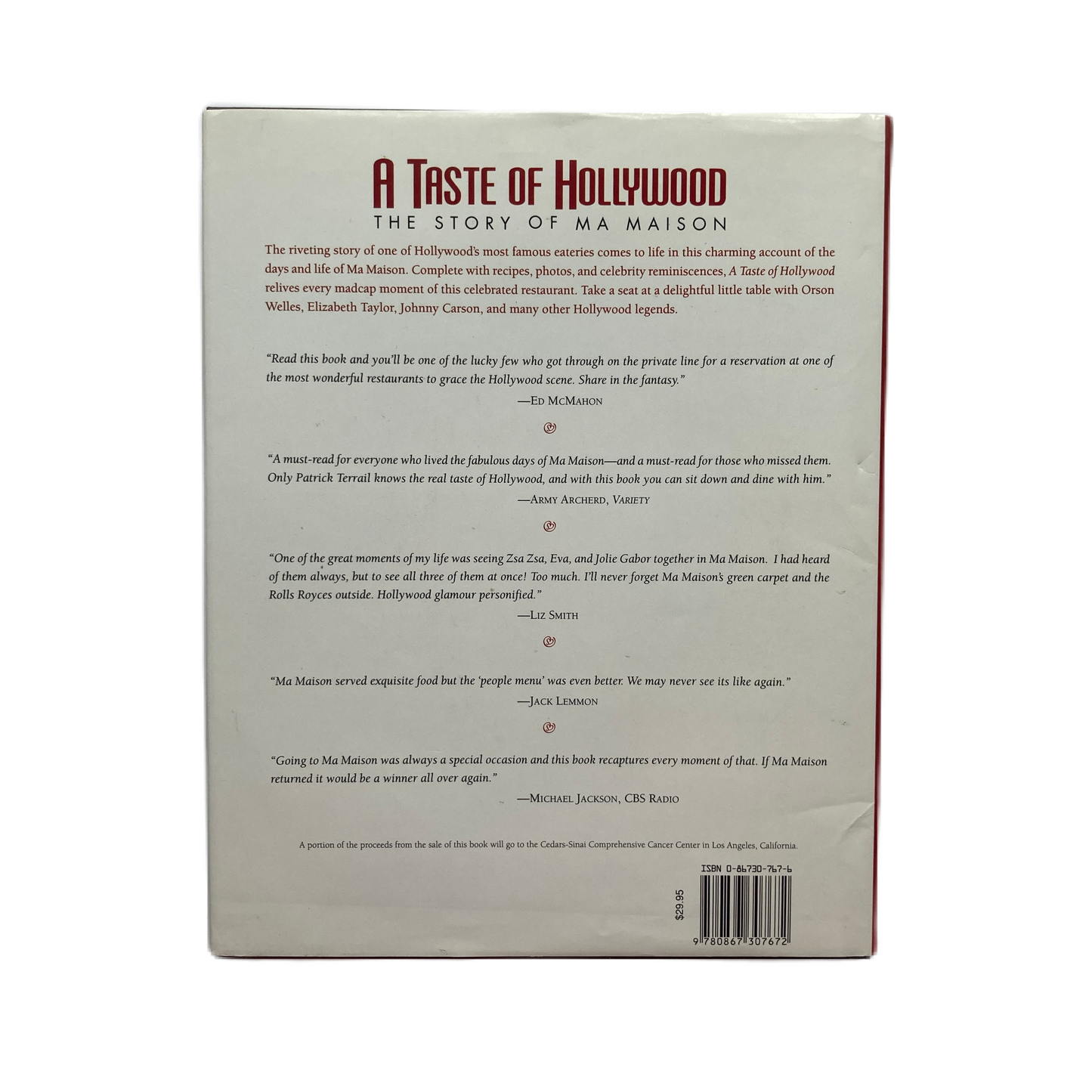 A Taste of Hollywood: The Story of Ma Maison by Patrick Terrail
