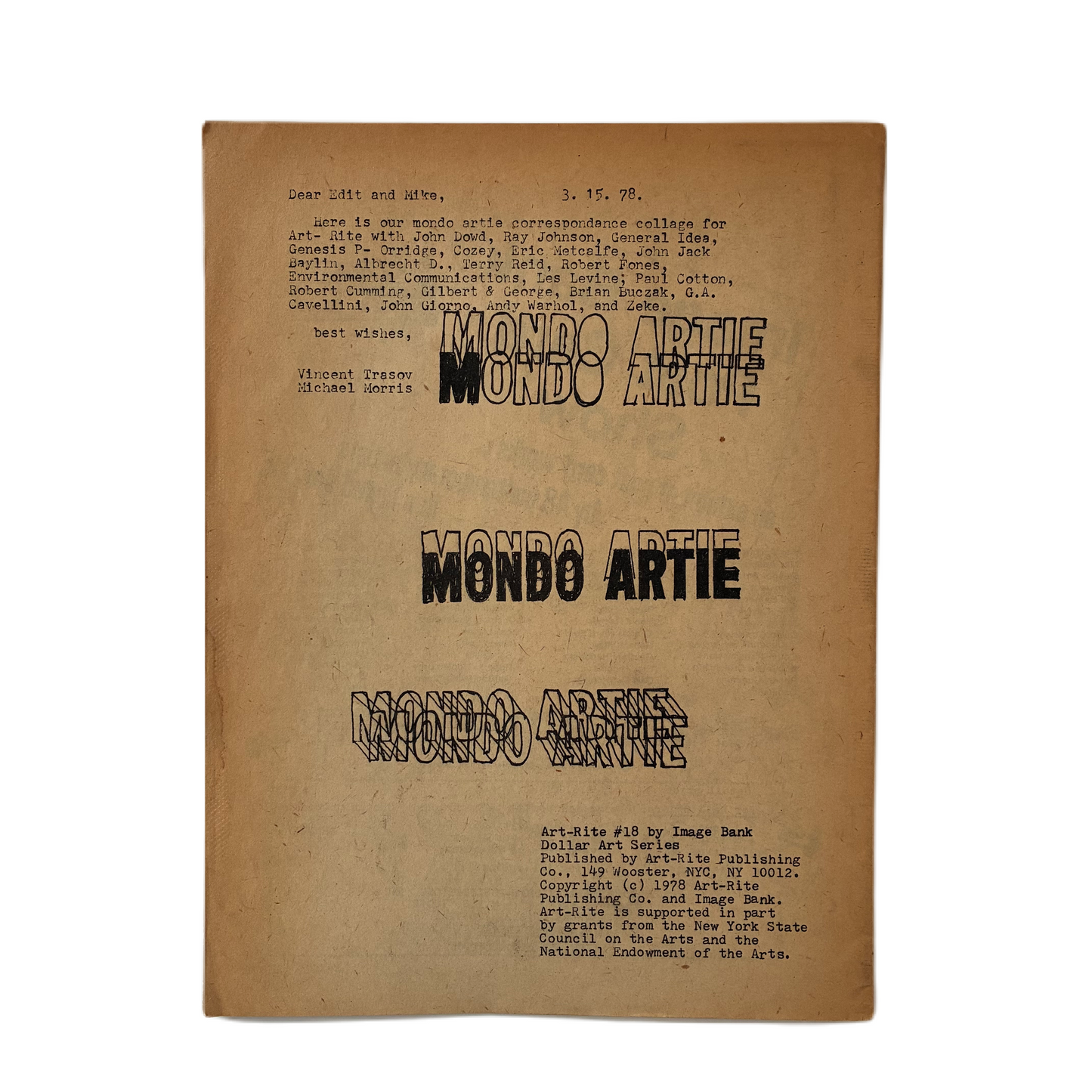 Collection of Art Rite Magazines 1975 - 1978
