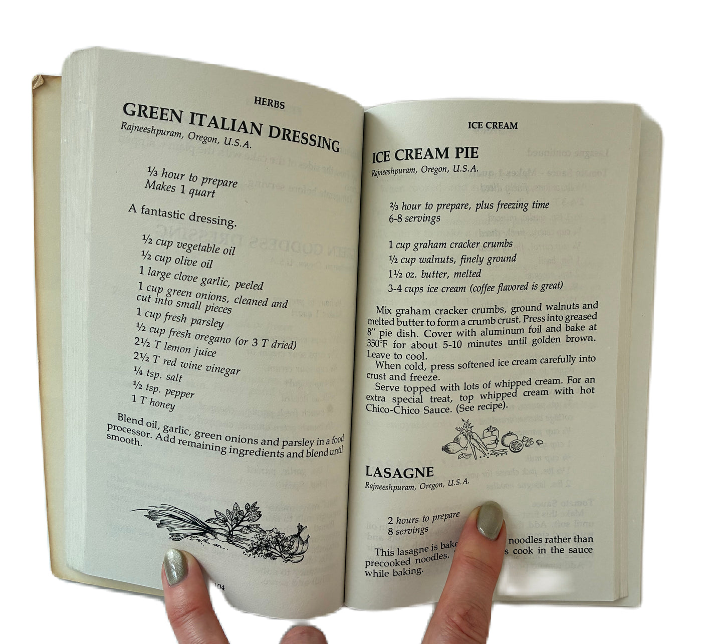 Zorba the Buddha Rajneesh Cookbook Recipes from Zorba the Buddha Rajneesh Restaurants, Rajneesh Meditation Centers, Ashrams and Neo-Sannyas Communes Around the World